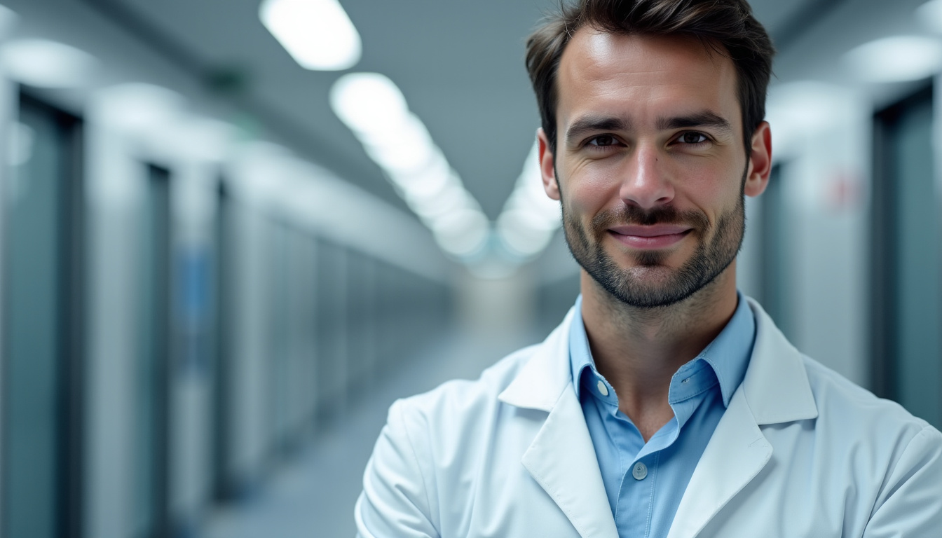 Technicien en train d