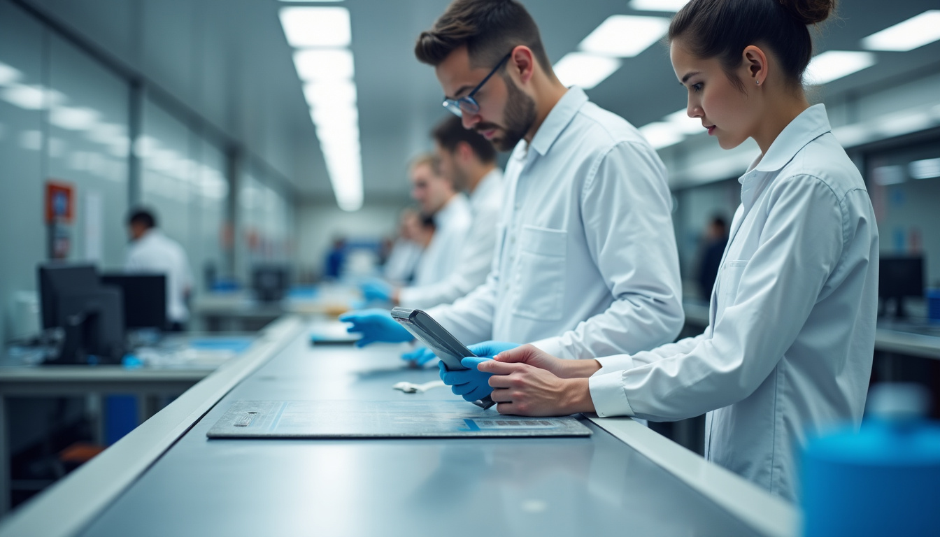 Technicien en train d