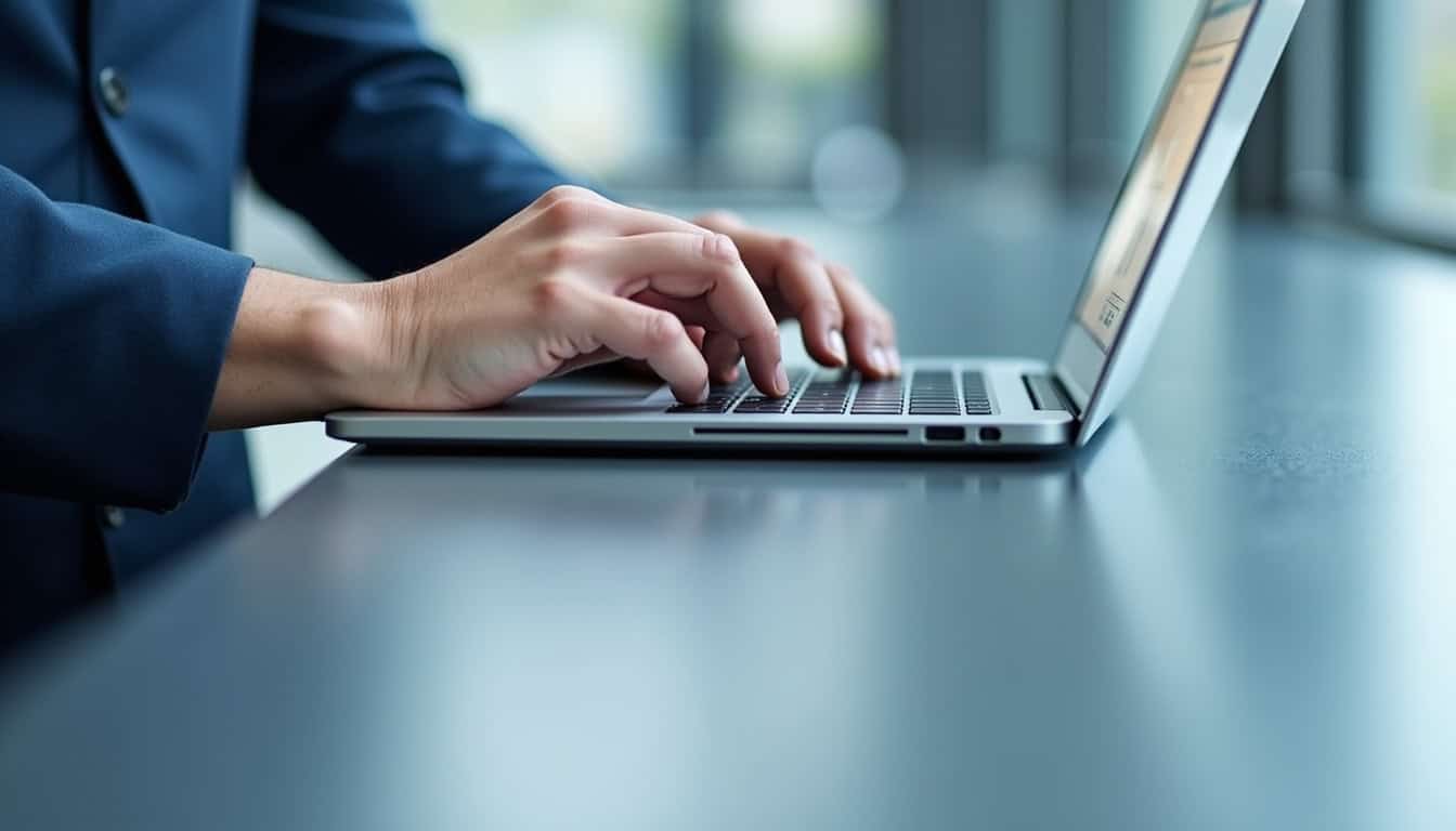 Technicien en train d