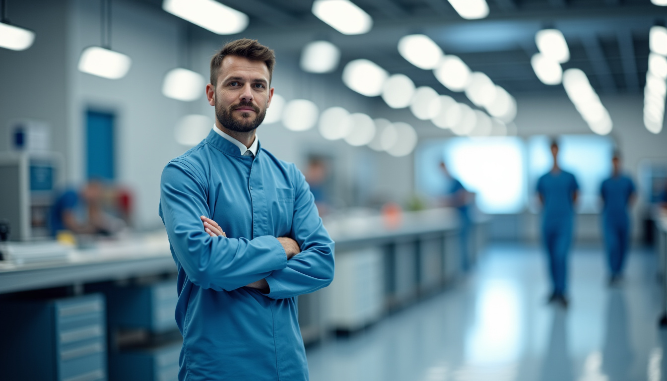 Technicien en train d