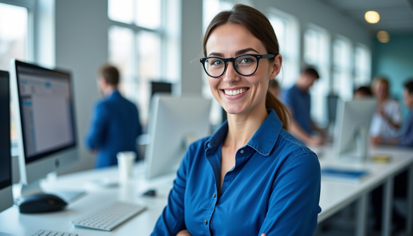 Technicien en train d