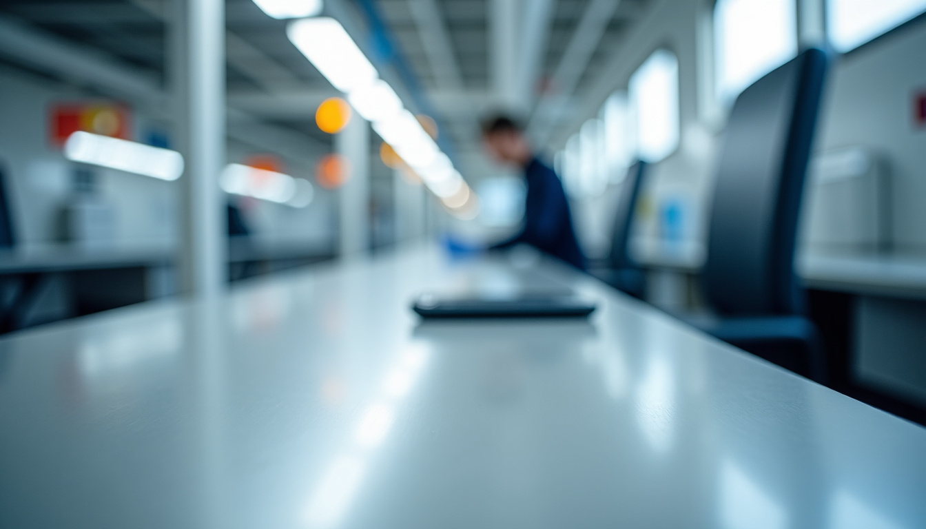 Technicien en train d