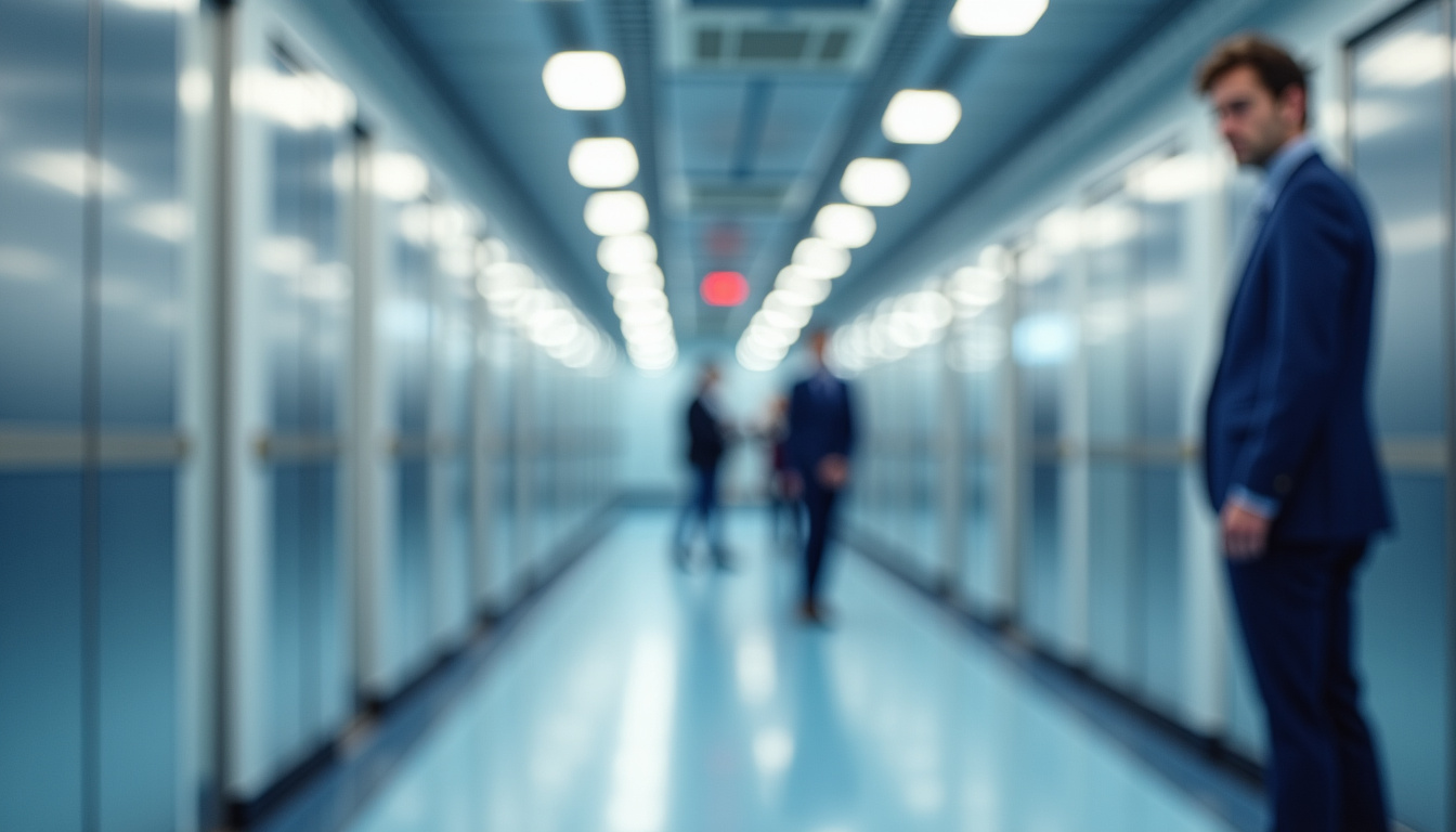 Technicien en train d