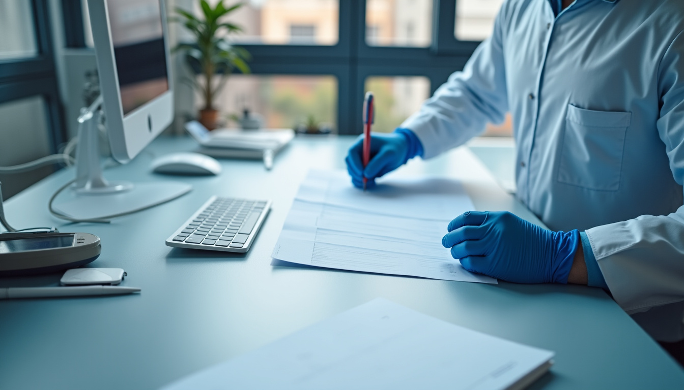 Technicien en train d