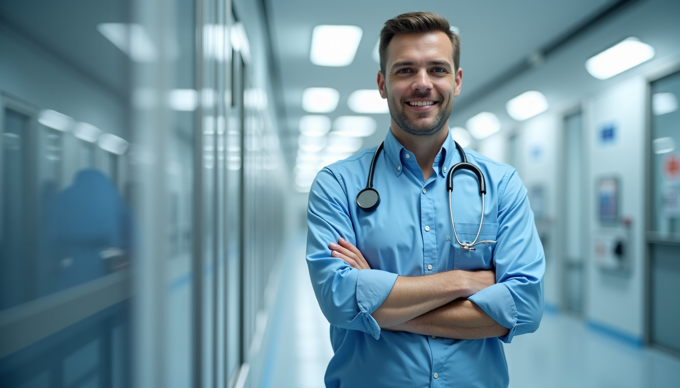 Technicien en train d