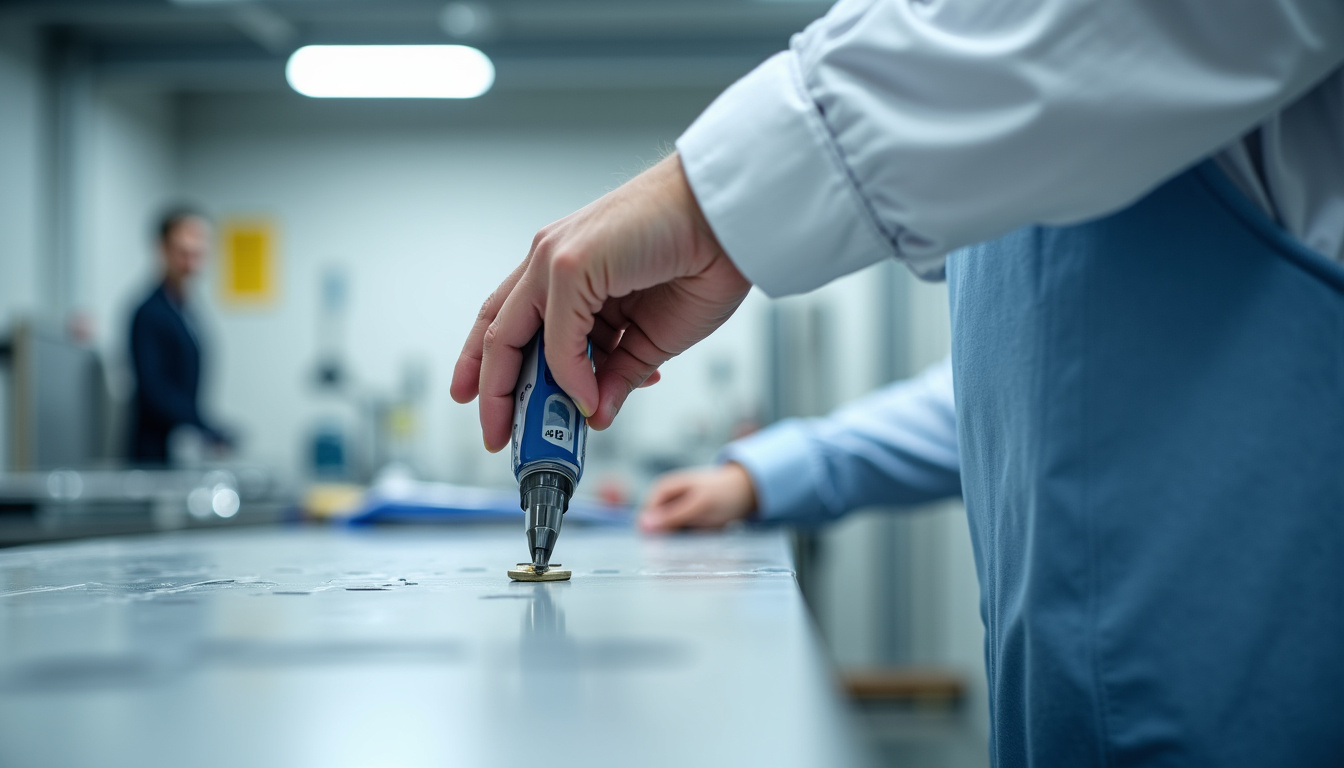 Technicien en train d