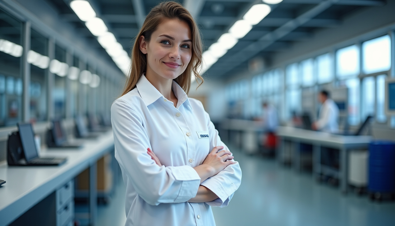 Technicien en train d