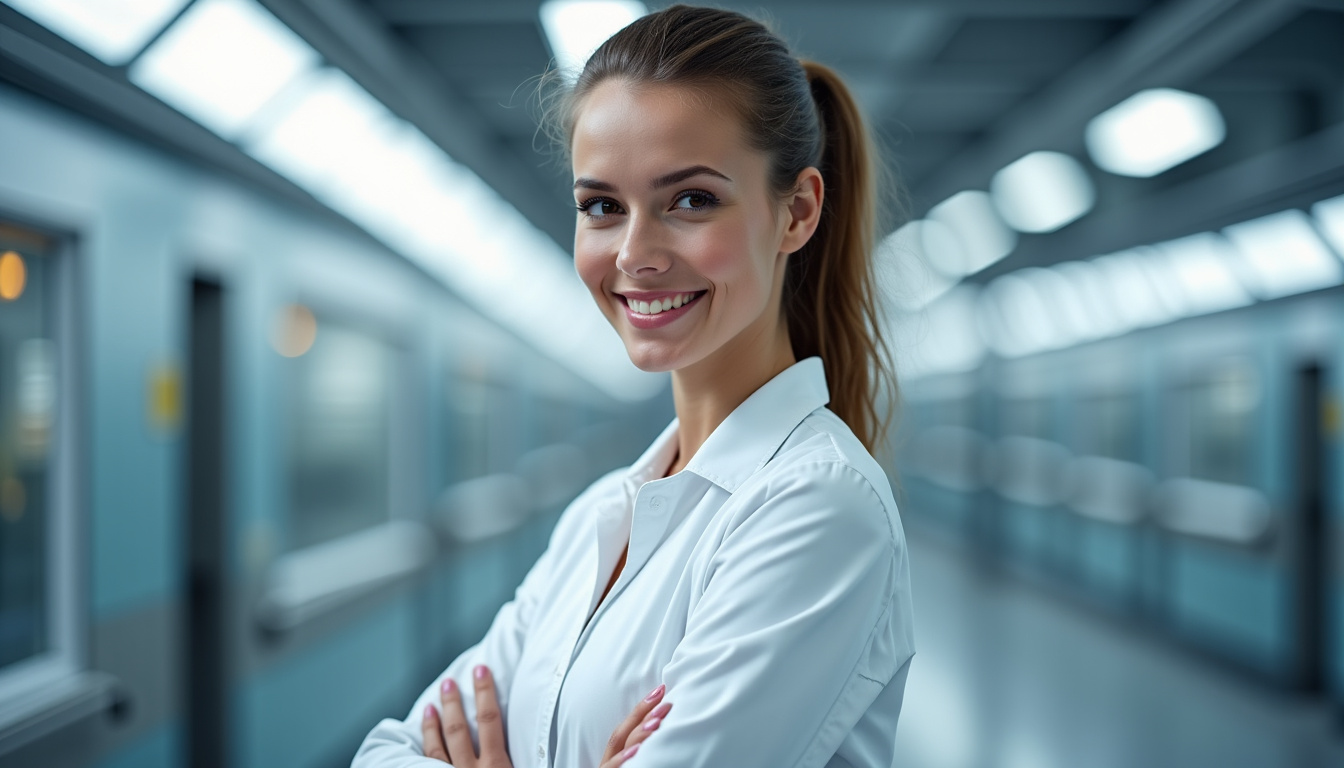 Technicien en train d