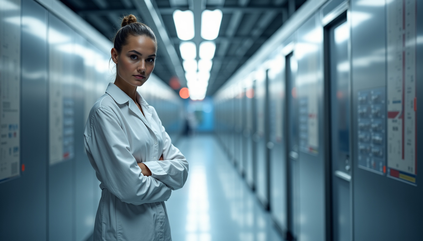 Technicien en train d