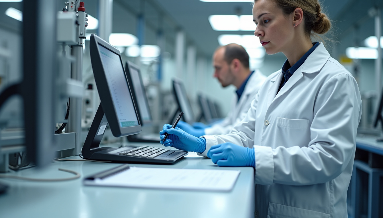 Technicien en train d