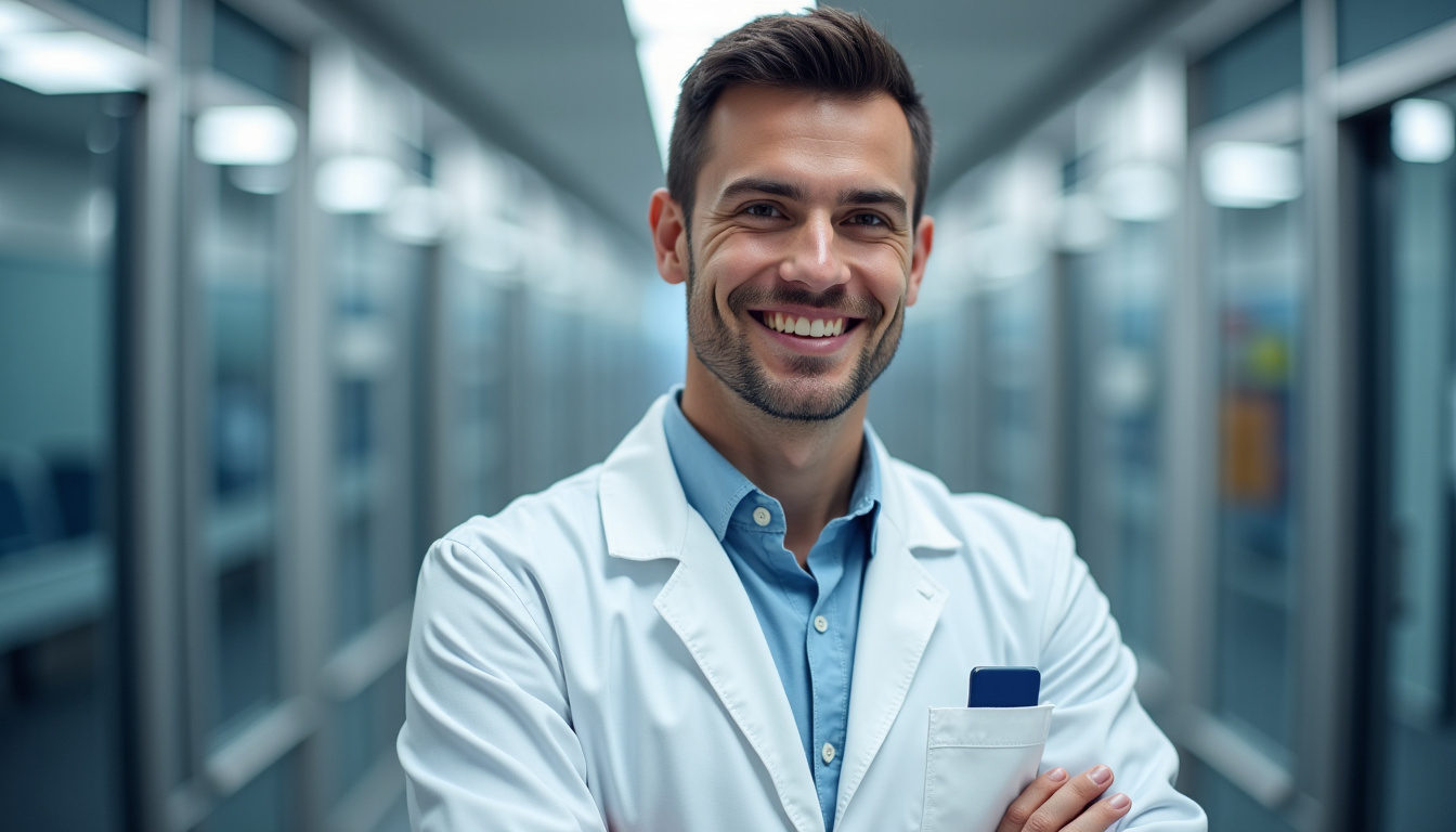 Technicien en train d