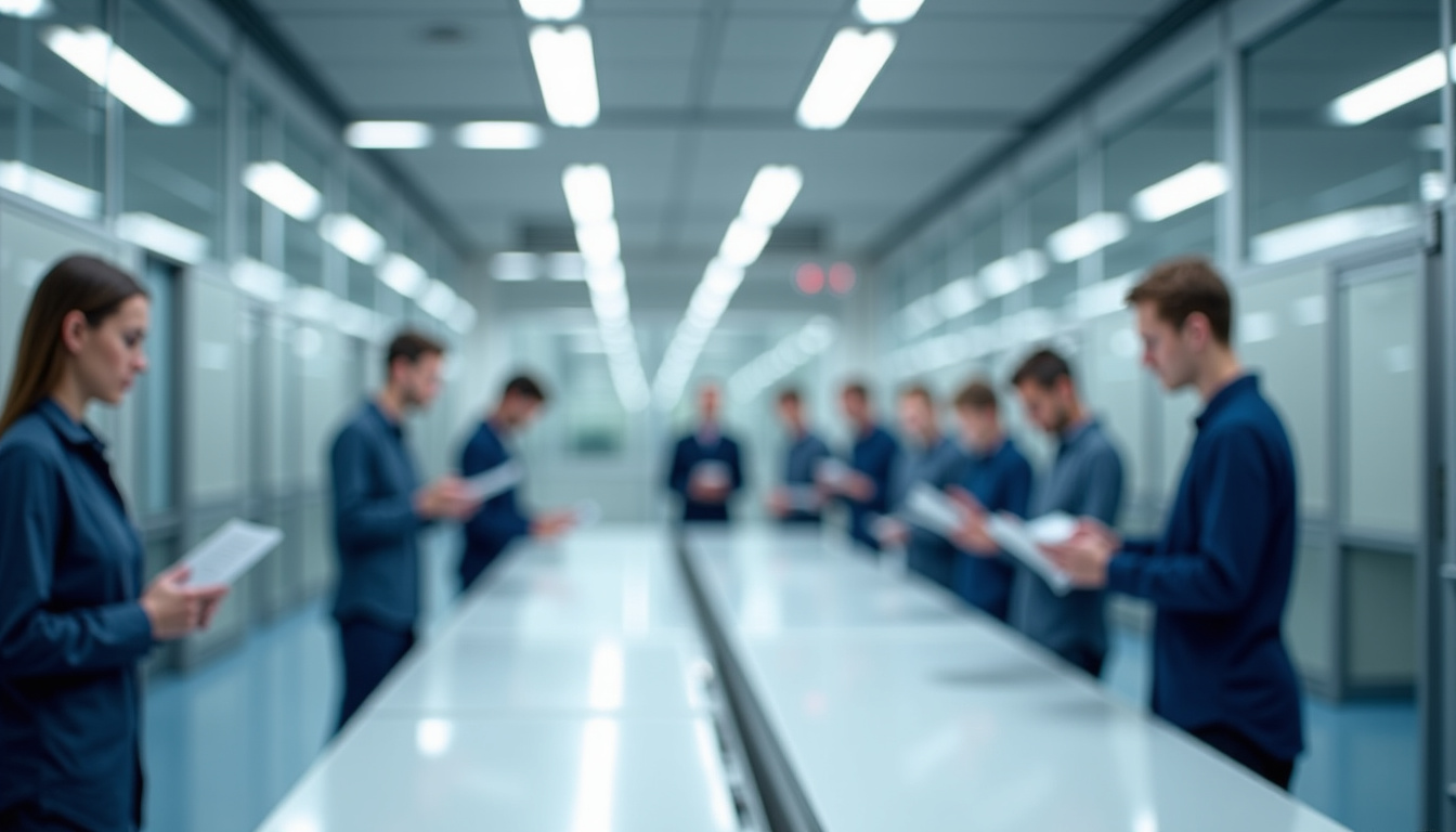 Technicien en train d