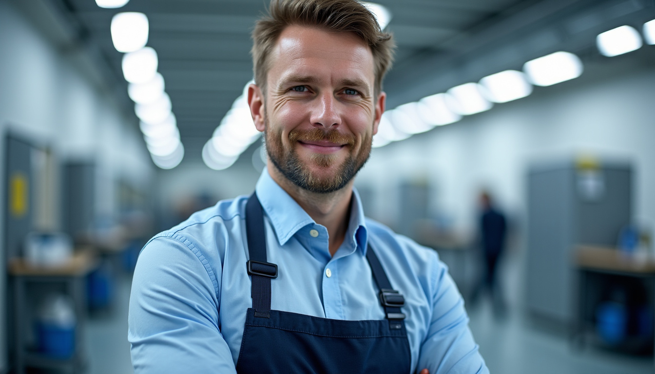 Technicien en train d