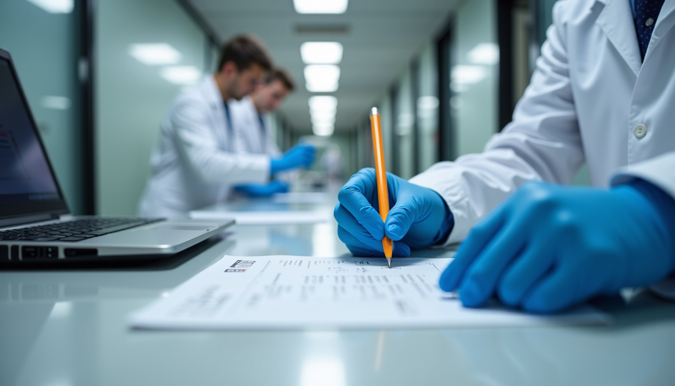 Technicien en train d