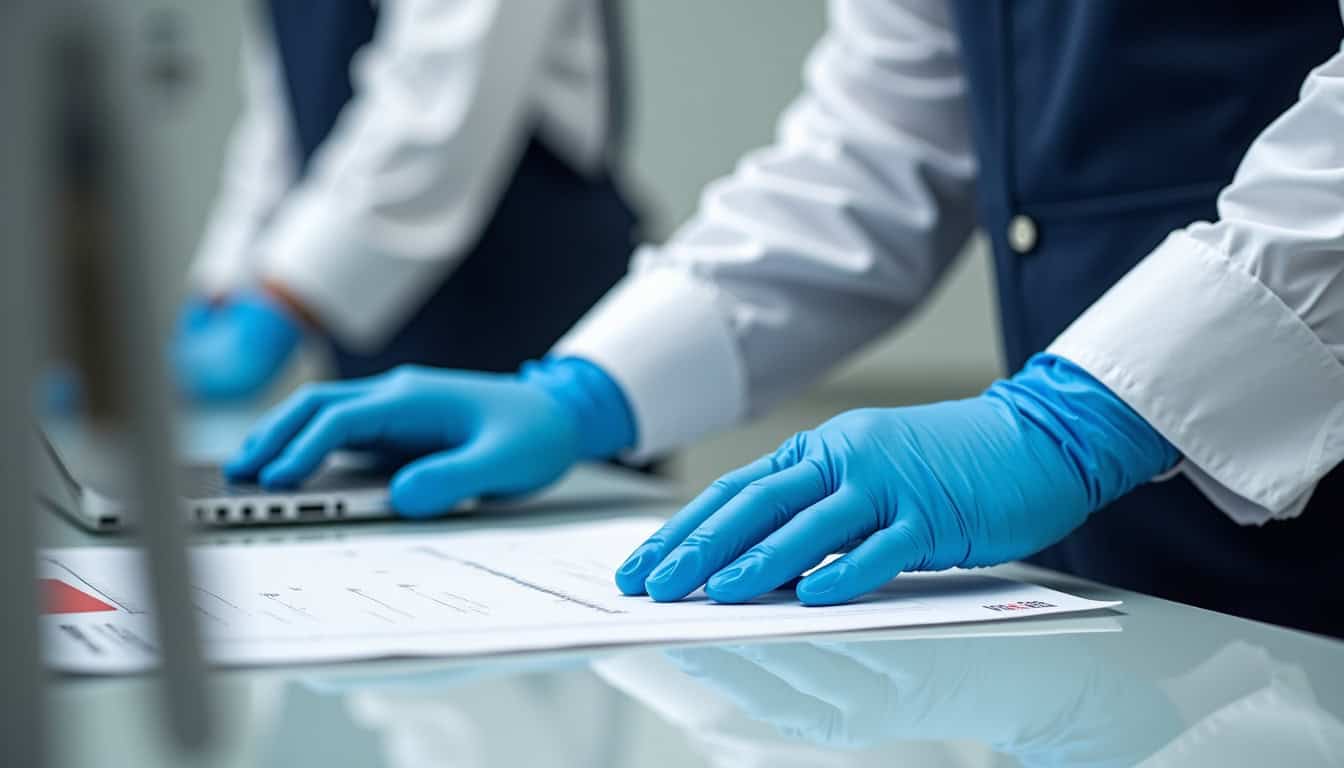 Technicien en train d