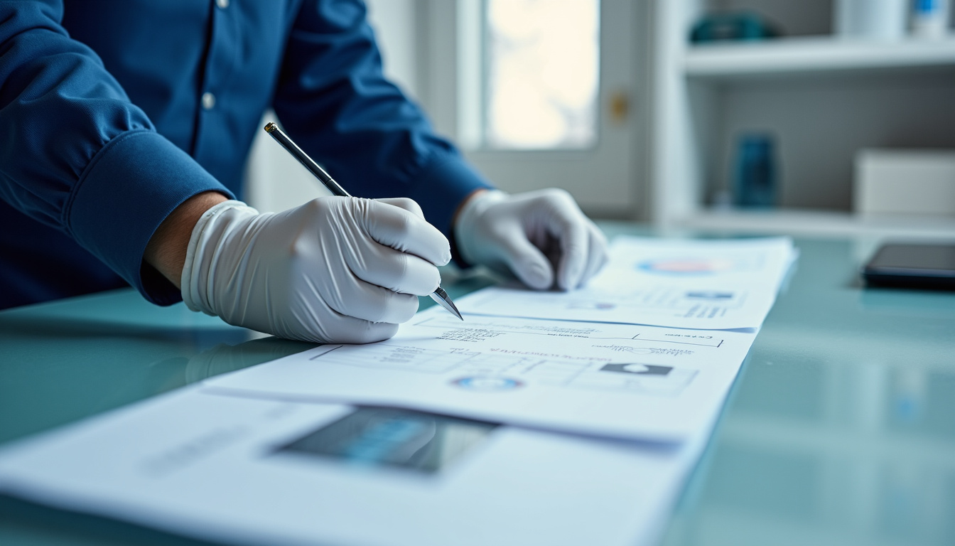 Technicien en train d