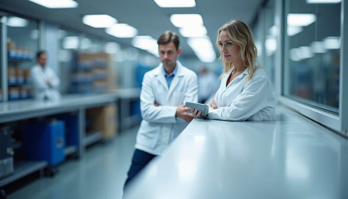 Technicien en train d