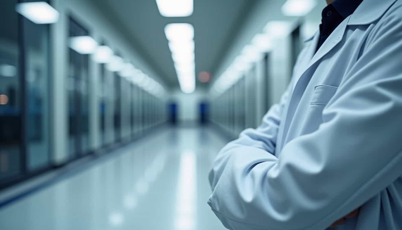 Technicien en train d