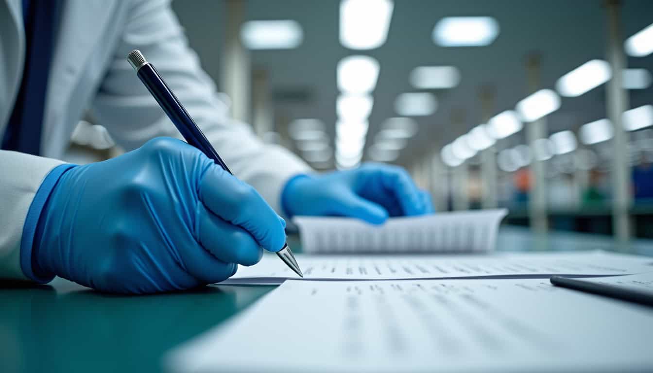 Technicien en train d