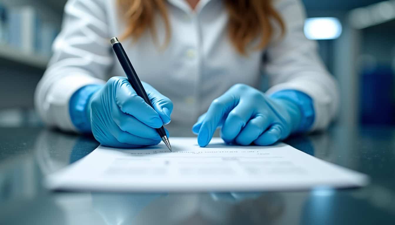 Technicien en train d