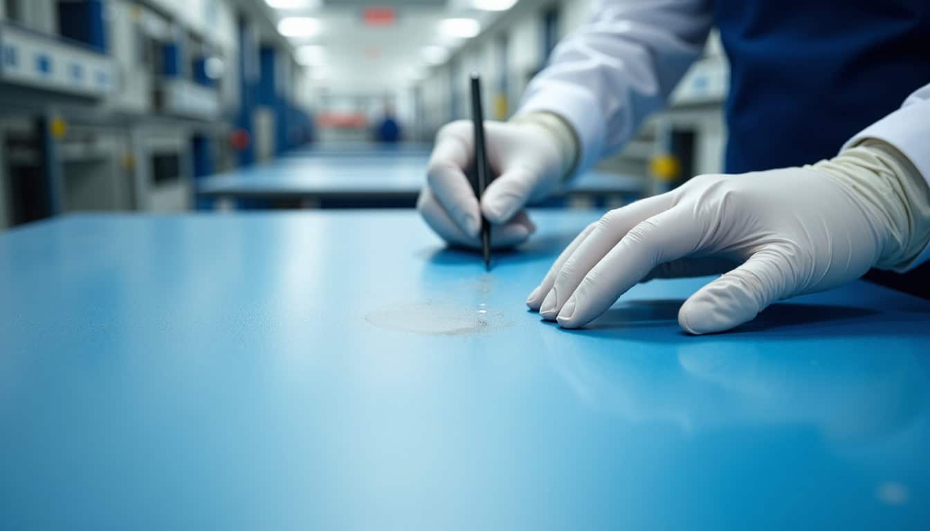 Technicien en train d