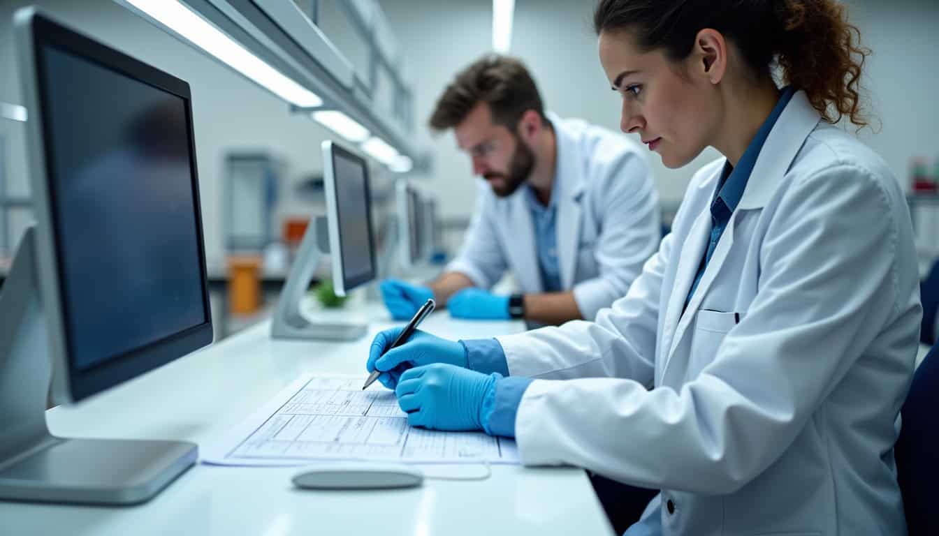 Technicien en train d