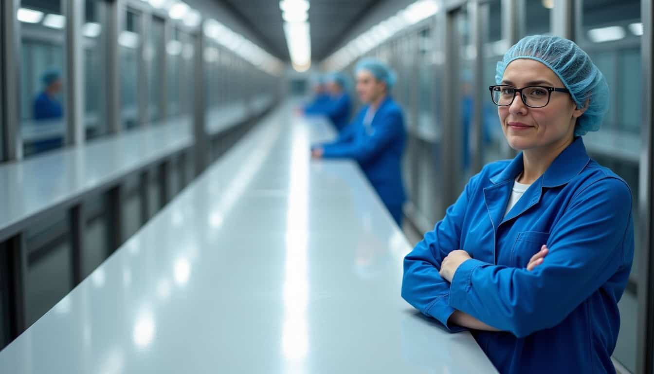 Technicien en train d