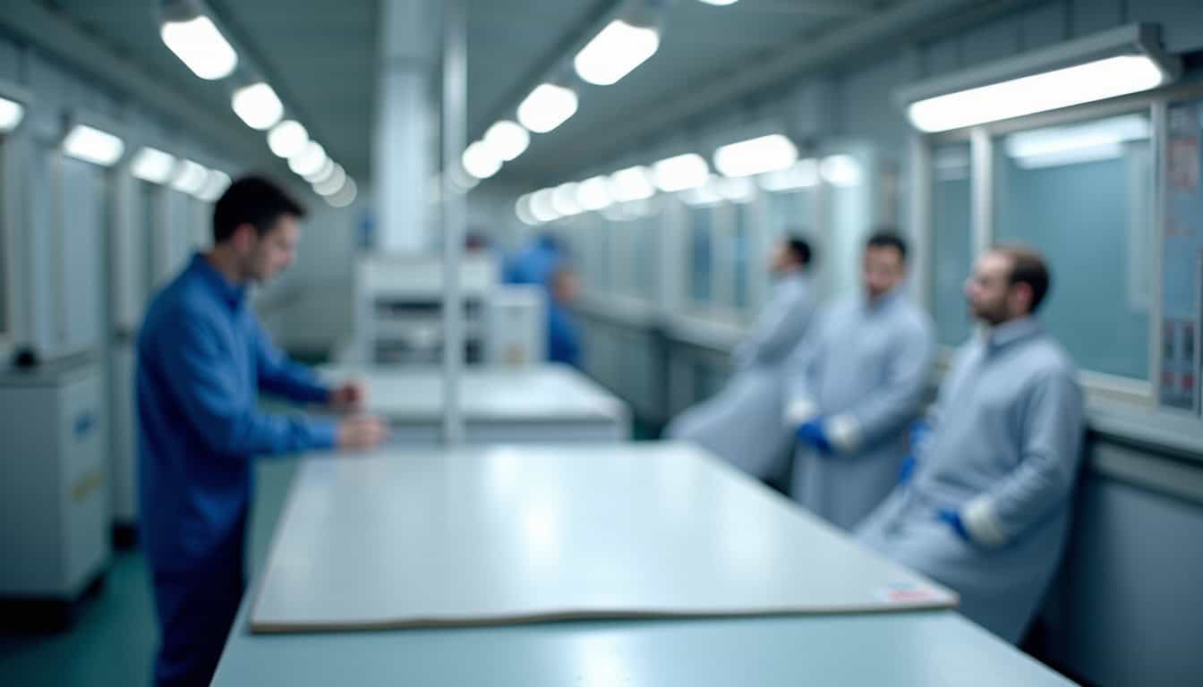 Technicien en train d