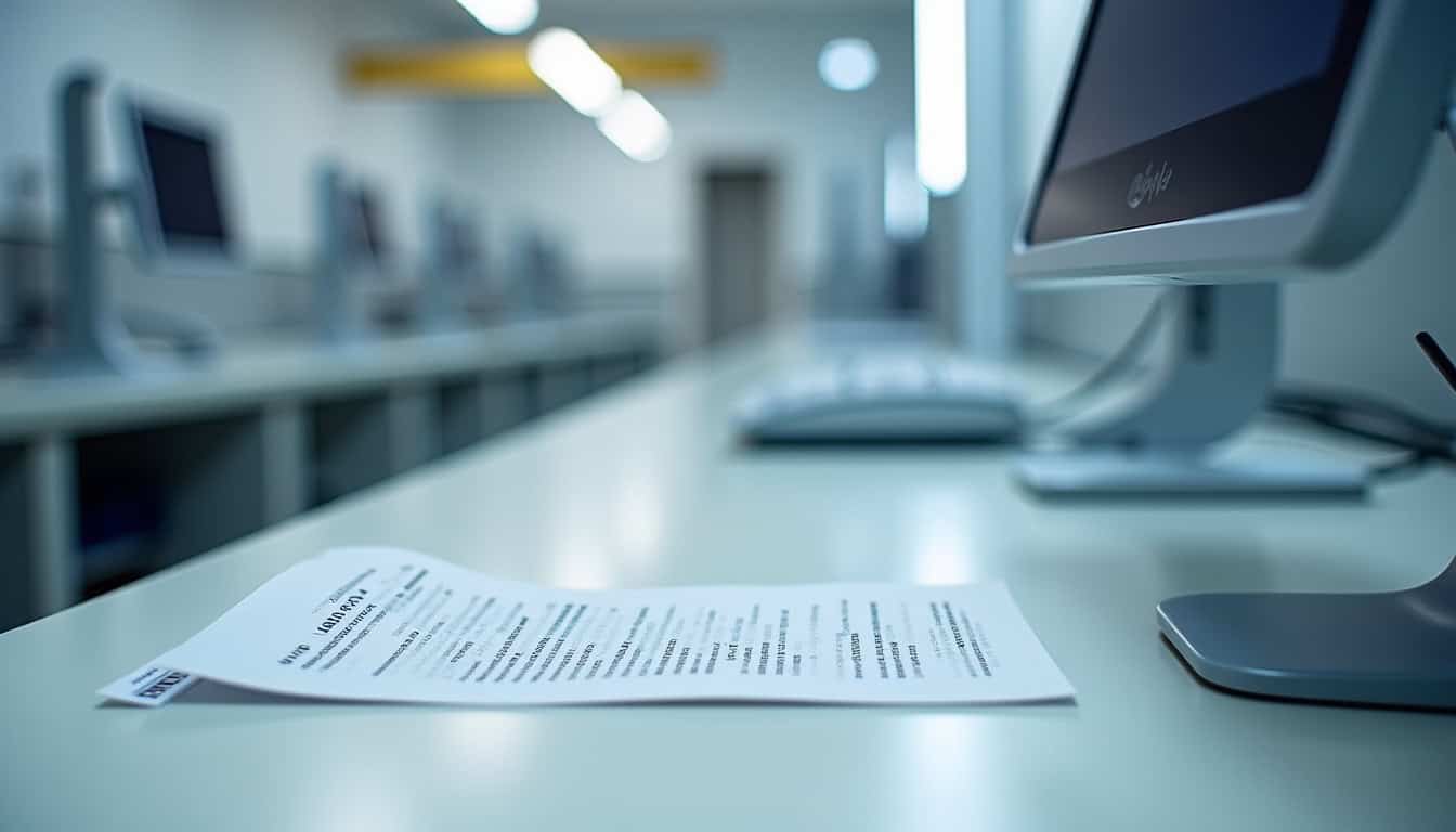 Technicien en train d