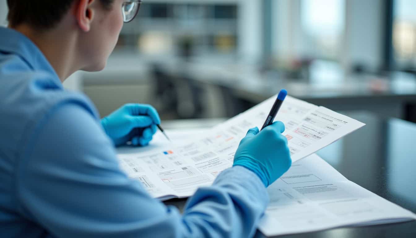 Technicien en train d