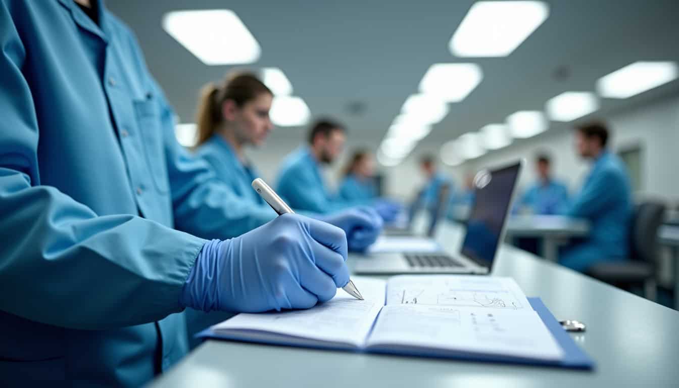 Technicien en train d