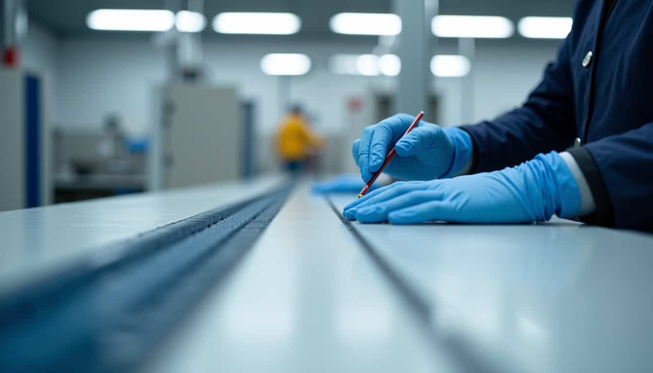 Technicien en train d