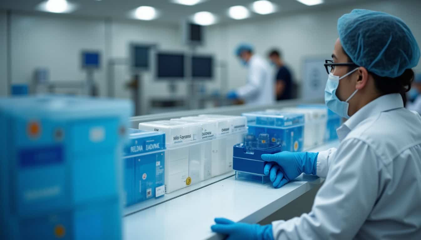 Technicien en train d