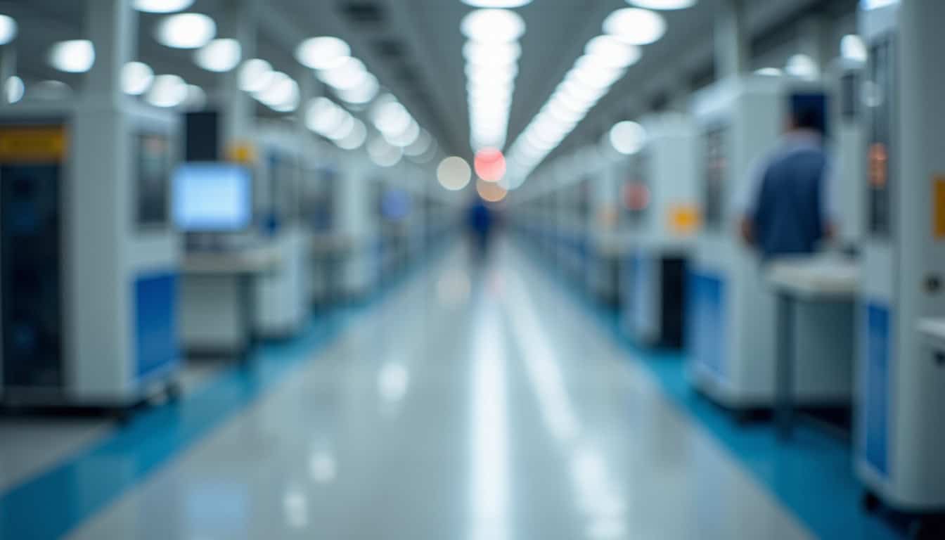 Technicien en train d