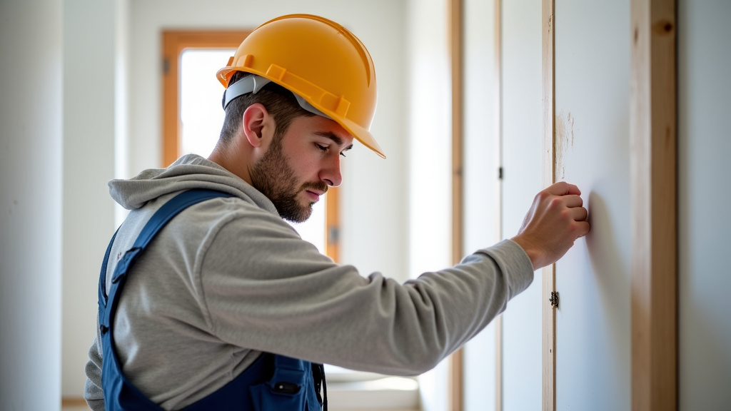 Technicien en train de faire un devis pour un monte-escalier à Gondrecourt-le-Château