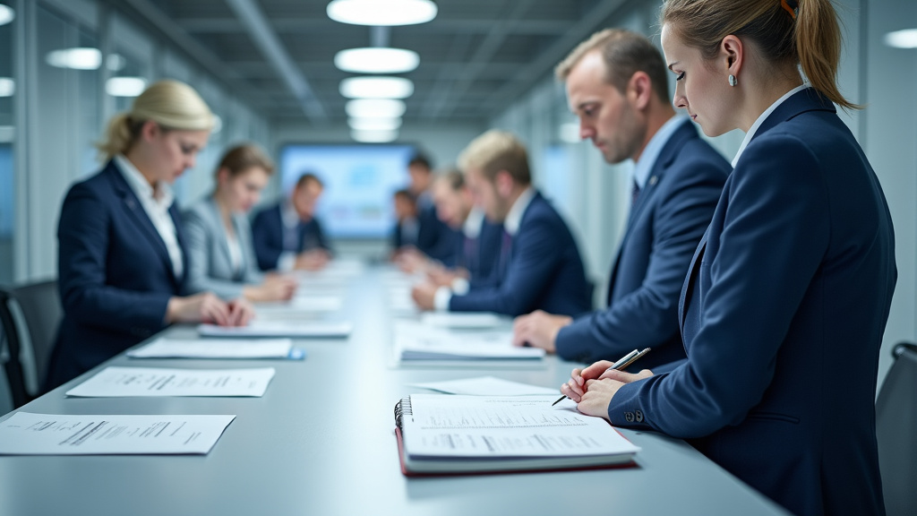 Technicien en train de procéder à l