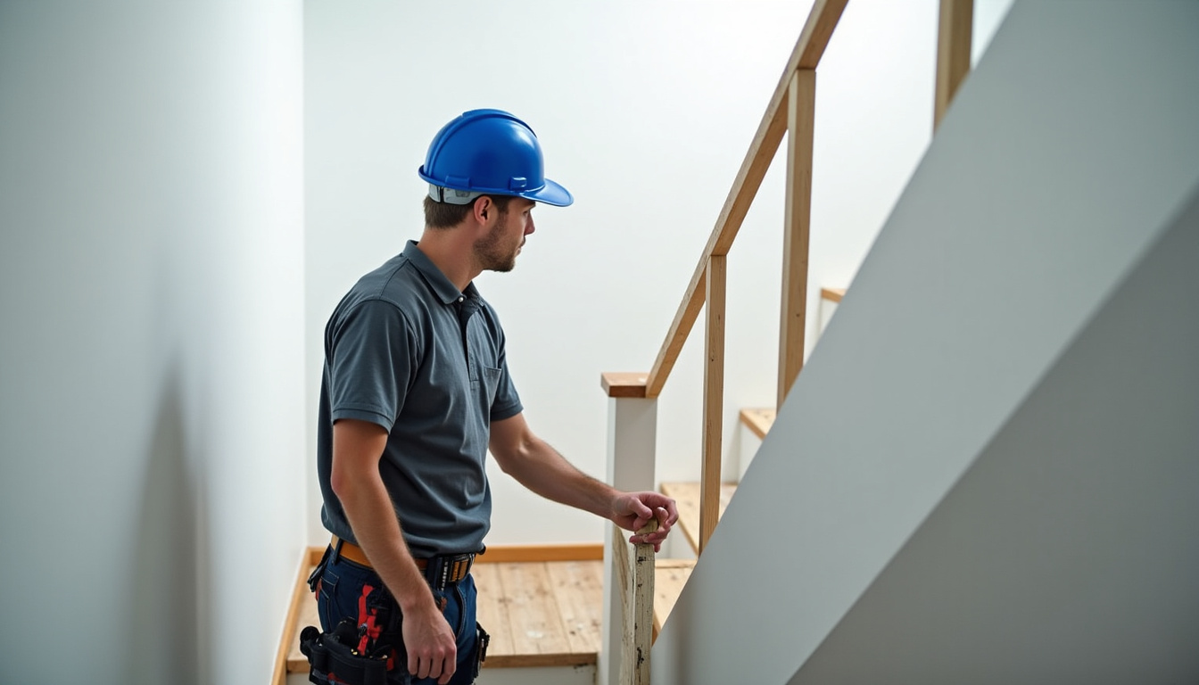 Technicien en train de remettre un devis pour un monte-escalier
