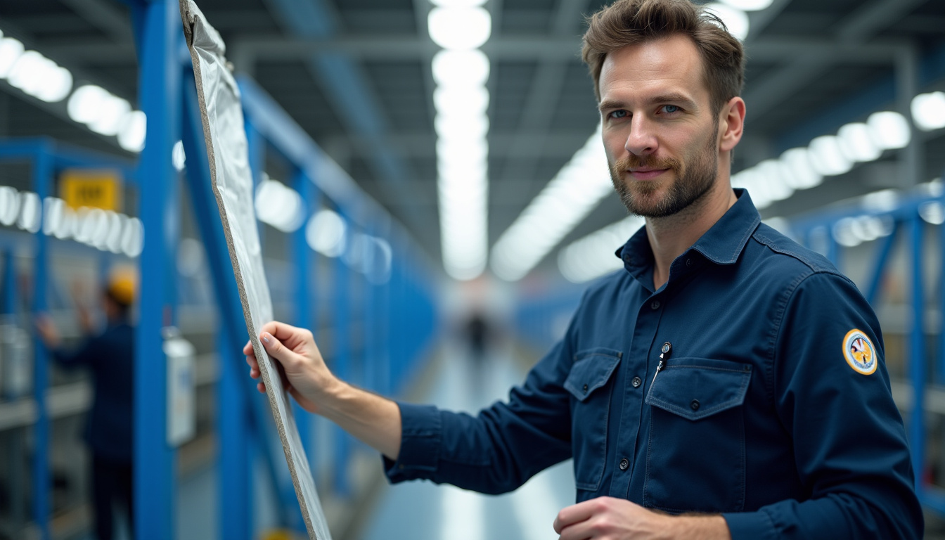 Technicien en train de vérifier le bon fonctionnement d