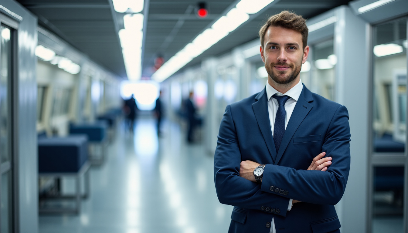 Technicien en train de vérifier le bon fonctionnement d