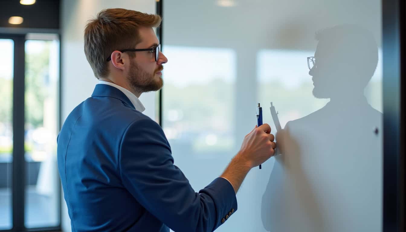 Technicien qualifié en train de discuter avec un client à Larchamp avant l’installation