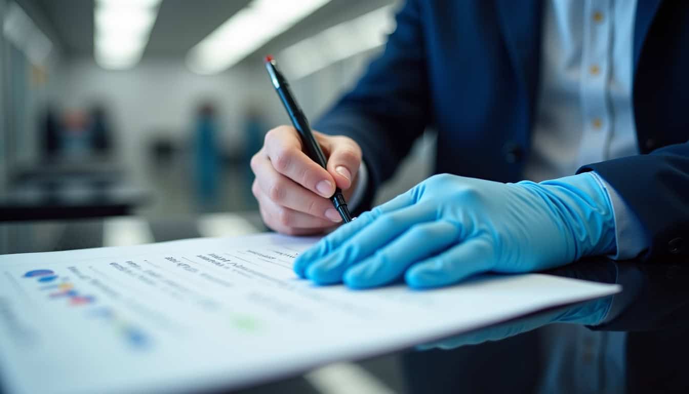 Technicien vérifiant le bon fonctionnement d