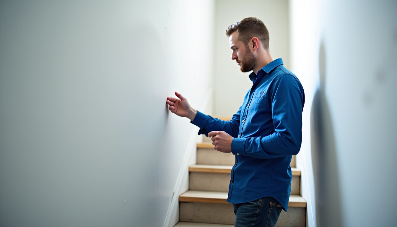 Technicien vérifiant le bon fonctionnement d’un monte-escalier après installation à Plauzat