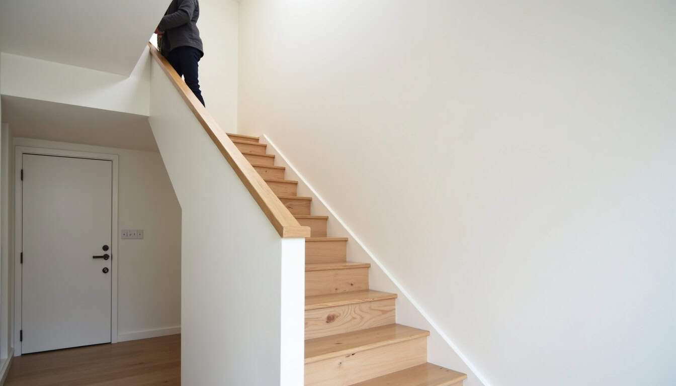 Témoin utilisant un monte-escalier dans sa maison à Brissac Loire Aubance