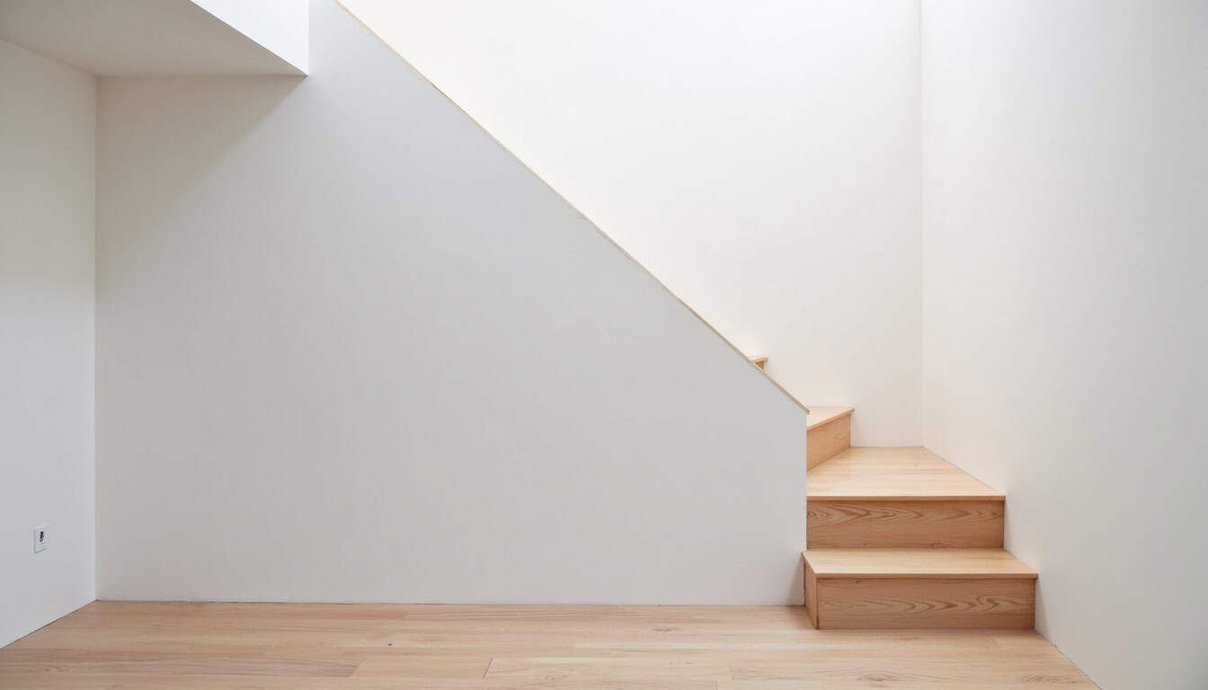 Vue d’un monte-escalier droit intégré à un escalier intérieur à Le Mesnil-Amelot