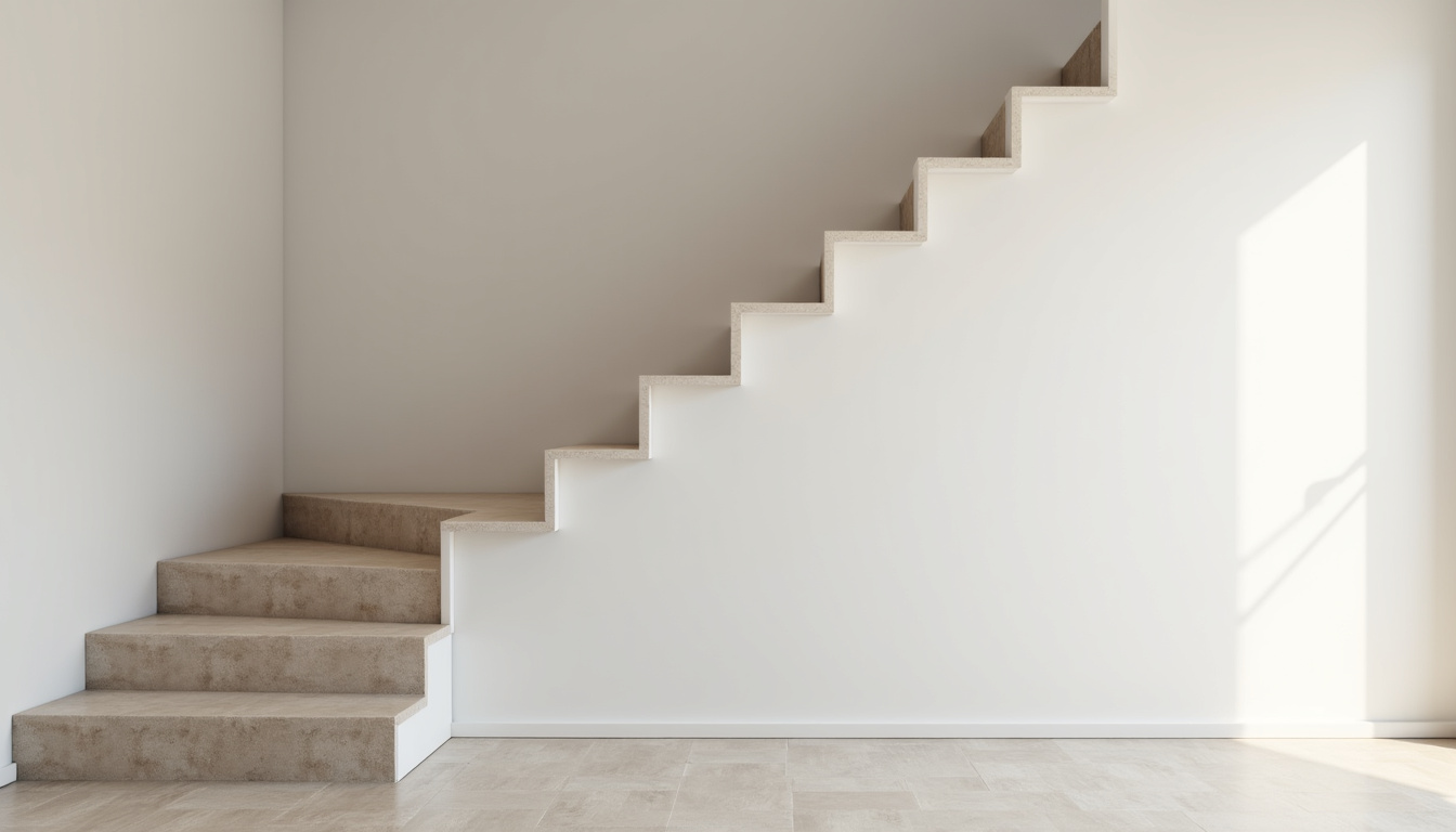 Vue d’un monte-escalier tournant installé dans une maison traditionnelle de Sabran