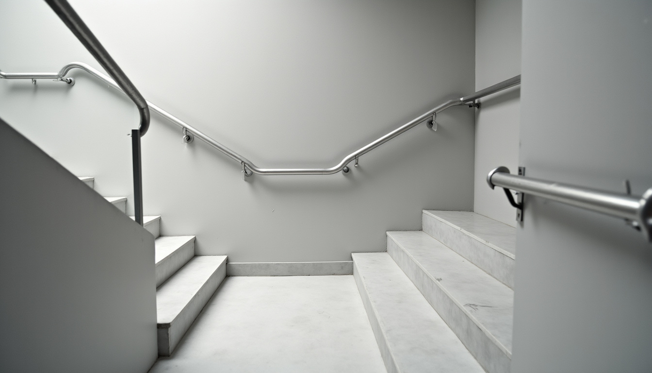 Vue rapprochée d’un siège de monte-escalier tournant à La Fère