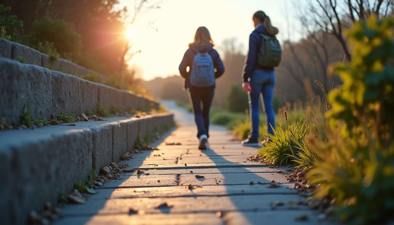 Comparaison avant et après installation d’un monte-escalier droit à Chaumont-en-Vexin