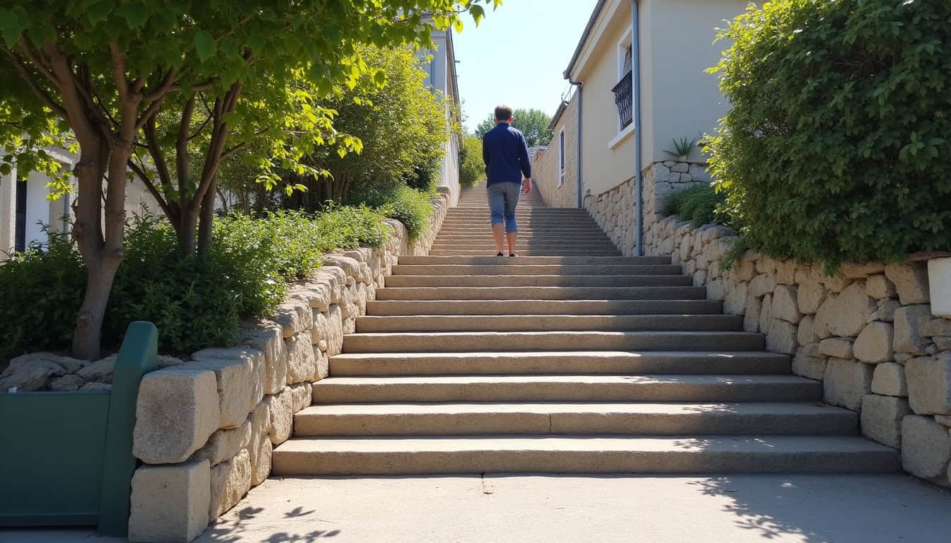 Comparaison visuelle entre monte-escalier droit, tournant et plateforme