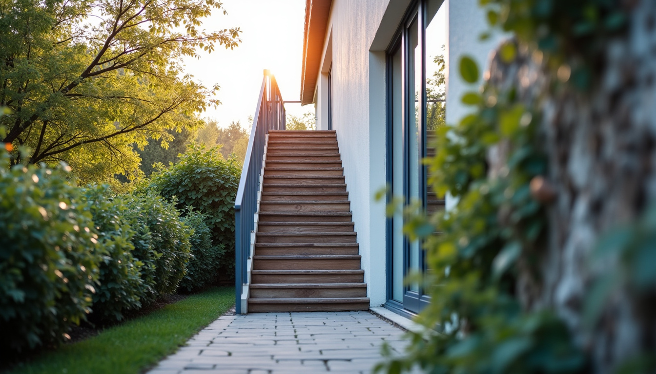 Différents types de monte-escaliers installés dans une maison: droit, tournant et extérieur