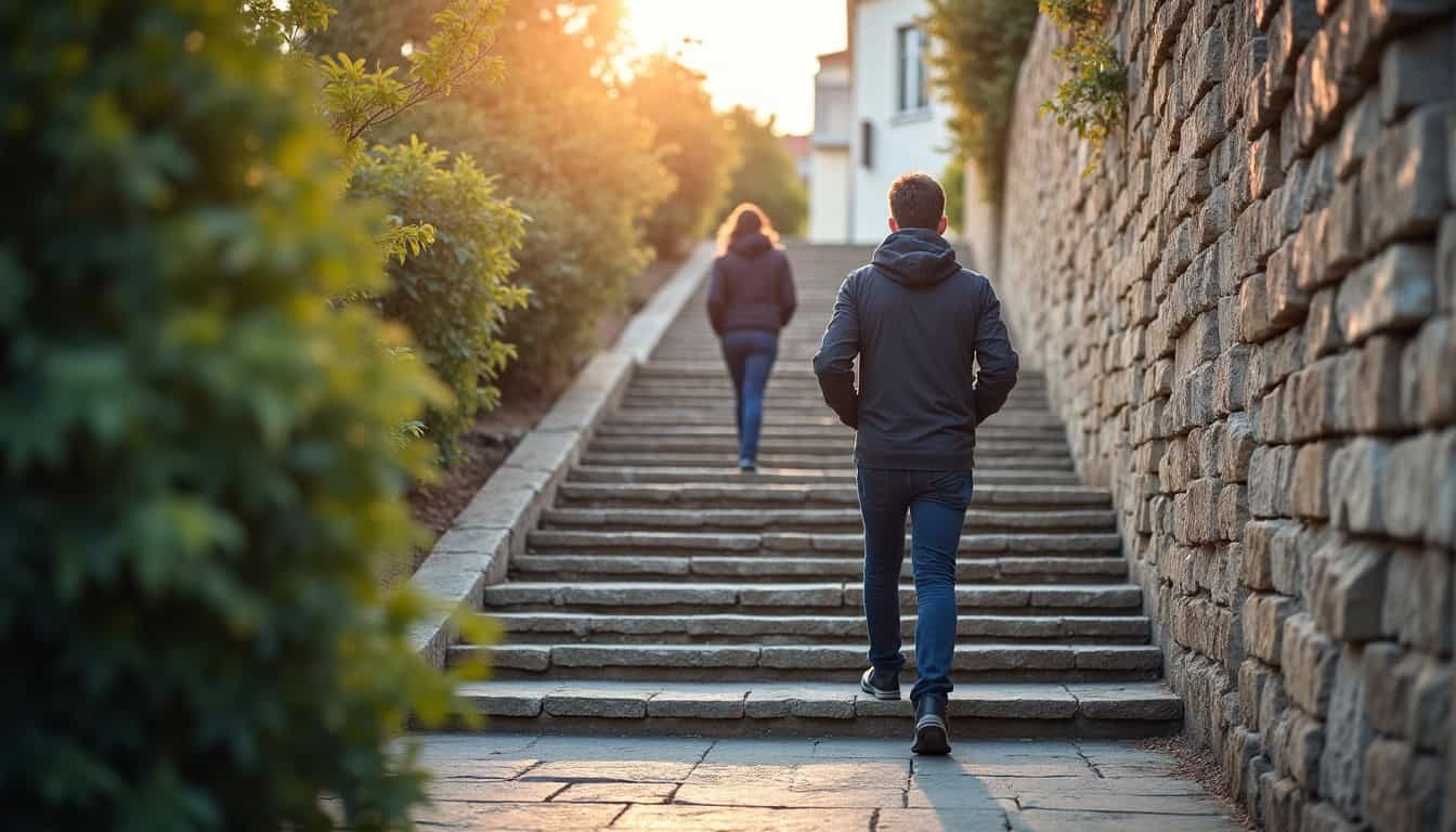 Discussions entre un particulier et un installateur de monte-escalier à Trie-Château autour d